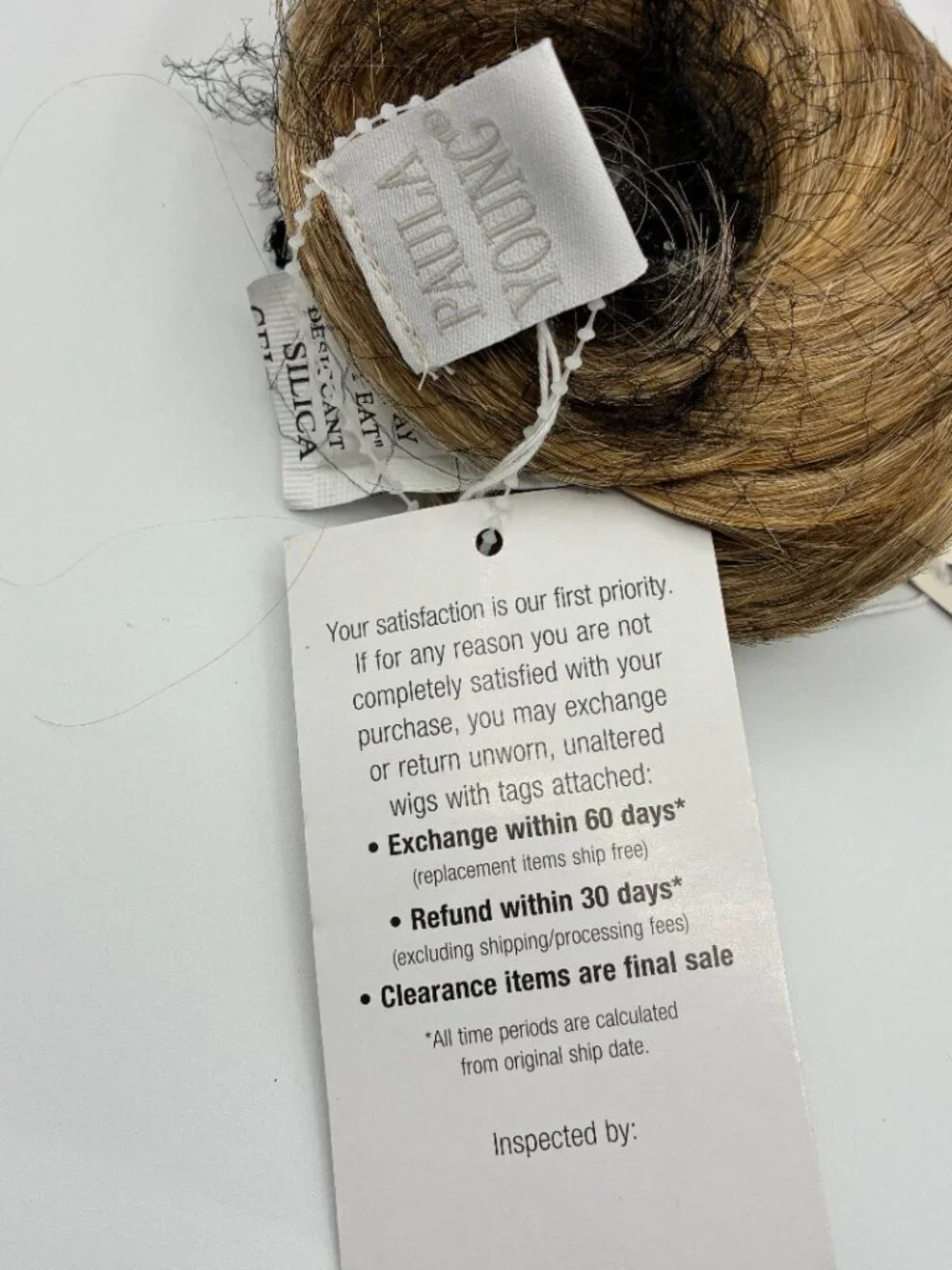 New Paula Young Lot of 2 Wigs Sunkissed Blonde 14/26A Wispy Wrap Curled Up Wrap